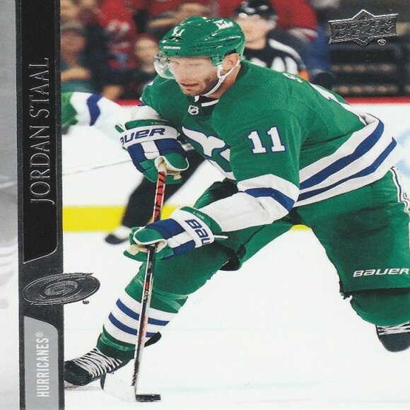 Jordan Staal (Carolina Hurricanes) - Set Of 3 NHL Hockey Cards - Picture 2 of 4